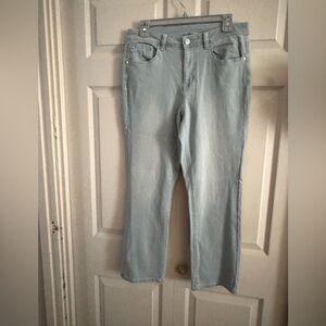 Belle by Kim Gravel Triple Luxe Jeans with Pocket Detail - Size 12 - NWOT